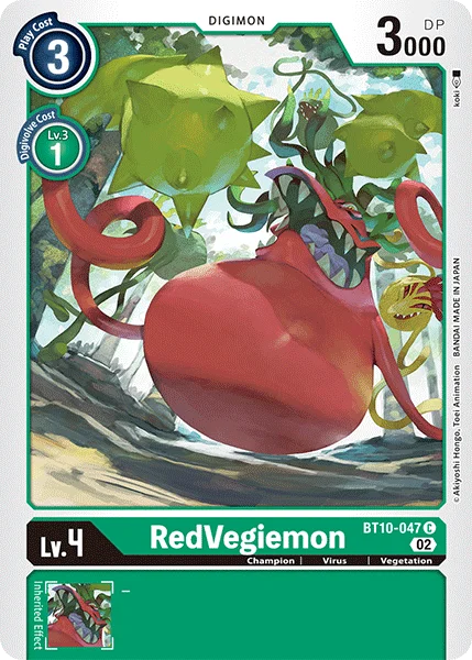 RedVegiemon 「BT10-047」「EN」