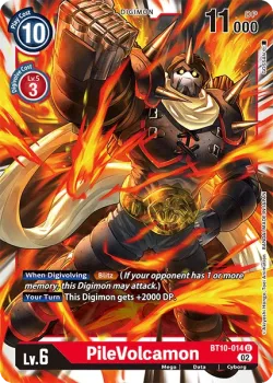 PileVolcamon — Xros Encounter Pre-Release Pack #BT10-014 · Digimon