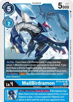 MailBirdramon — Xros Encounter Pre-Release Pack #BT10-021 · Digimon