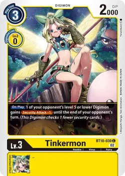 Tinkermon — BT-10: Booster Xros Encounter #BT10-030 · Digimon
