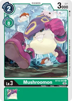 Mushroomon — BT-10: Booster Xros Encounter #BT10-043 · Digimon
