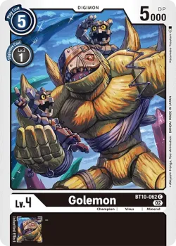 Golemon — BT-10: Booster Xros Encounter #BT10-062 · Digimon