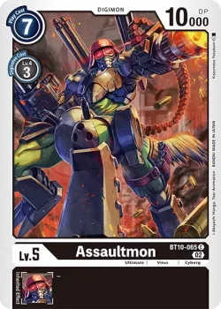 Assaultmon — BT-10: Booster Xros Encounter #BT10-065 · Digimon