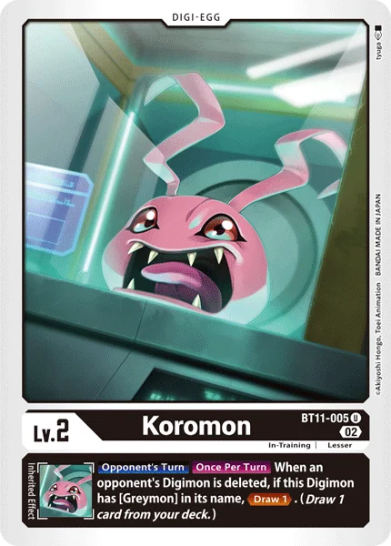 Koromon 「BT11-005」「EN」