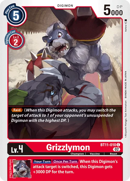 Grizzlymon 「BT11-010」「EN」