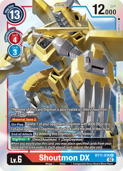 Shoutmon DX 「BT11-018」「EN」