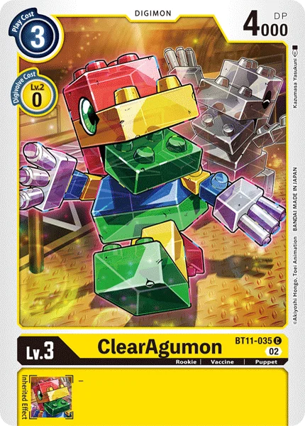 ClearAgumon 「BT11-035」「EN」
