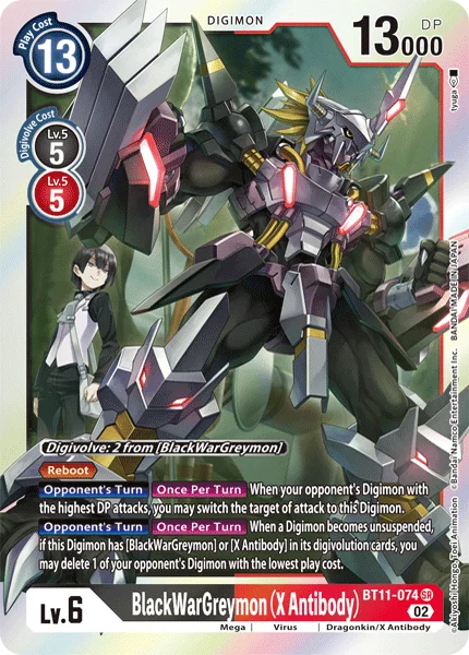 BlackWarGreymon (X Antibody) 「BT11-074」「EN」