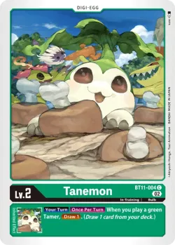 Tanemon — BT-11: Booster Dimensional Phase #BT11-004 · Digimon