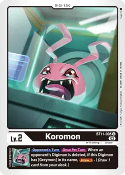 Koromon — Dimensional Phase Pre-Release Pack #BT11-005 · Digimon