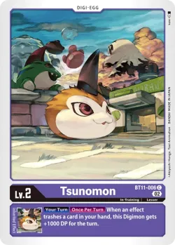 Tsunomon — BT-11: Booster Dimensional Phase #BT11-006 · Digimon