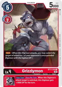 Grizzlymon — BT-11: Booster Dimensional Phase #BT11-010 · Digimon
