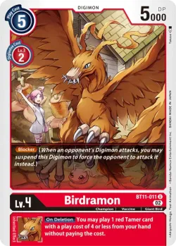 Birdramon — Dimensional Phase Pre-Release Pack #BT11-011 · Digimon