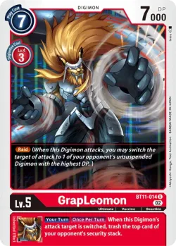 GrapLeomon — BT-11: Booster Dimensional Phase #BT11-014 · Digimon