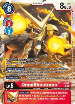 OmniShoutmon — Dimensional Phase Pre-Release Pack #BT11-015 · Digimon