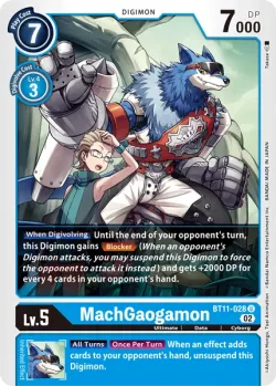 MachGaogamon — Dimensional Phase Pre-Release Pack #BT11-028 · Digimon