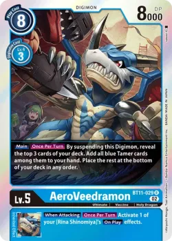 AeroVeedramon — Dimensional Phase Pre-Release Pack #BT11-029 · Digimon