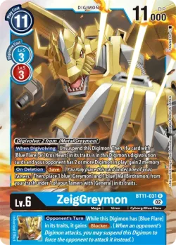 ZeigGreymon — Dimensional Phase Pre-Release Pack #BT11-031 · Digimon