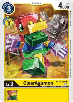 ClearAgumon — BT-11: Booster Dimensional Phase #BT11-035 · Digimon