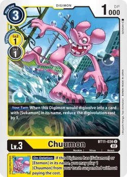 Chuumon — Dimensional Phase Pre-Release Pack #BT11-036 · Digimon