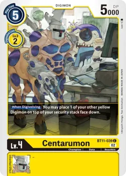 Centarumon — BT-11: Booster Dimensional Phase #BT11-039 · Digimon