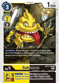 Sukamon — Dimensional Phase Pre-Release Pack #BT11-040 · Digimon