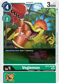 Vegiemon — BT-11: Booster Dimensional Phase #BT11-049 · Digimon