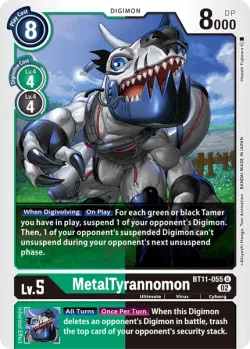 MetalTyrannomon — Dimensional Phase Pre-Release Pack #BT11-055 · Digimon