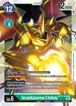 HerculesKabuterimon (X Antibody) — Dimensional Phase Pre-Release Pack #BT11-058 · Digimon
