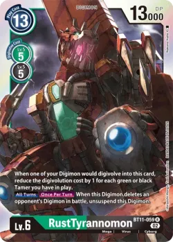 RustTyrannomon — Dimensional Phase Pre-Release Pack #BT11-059 · Digimon
