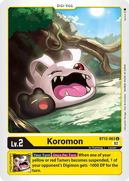 Koromon 「BT12-003」「EN」