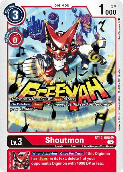 Shoutmon 「BT12-008」「EN」