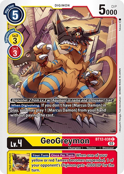 GeoGreymon 「BT12-038」「EN」