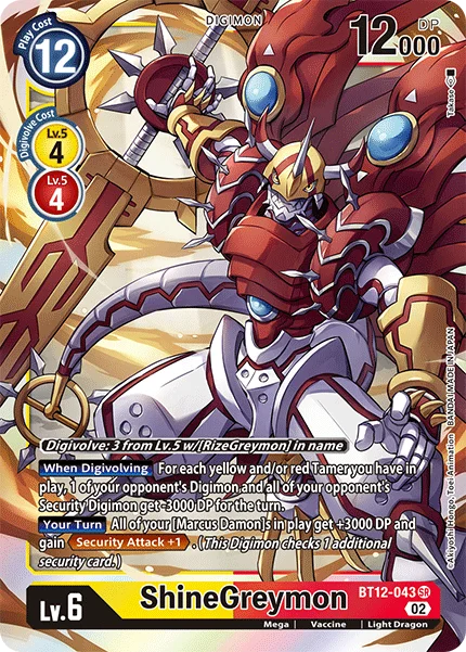ShineGreymon 「BT12-043」「EN」