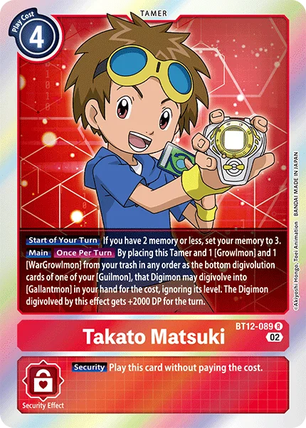 Takato Matsuki 「BT12-089」「EN」
