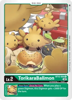 TorikaraBallmon — Across Time Pre-Release Pack #BT12-004 · Digimon