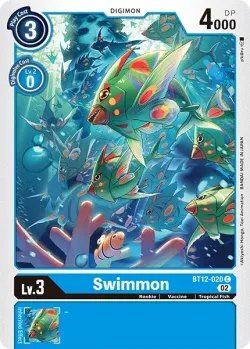 Swimmon — BT-12: Booster Across Time #BT12-020 · Digimon