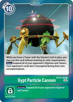 Gypt Particle Cannon 「BT12-106」「EN」