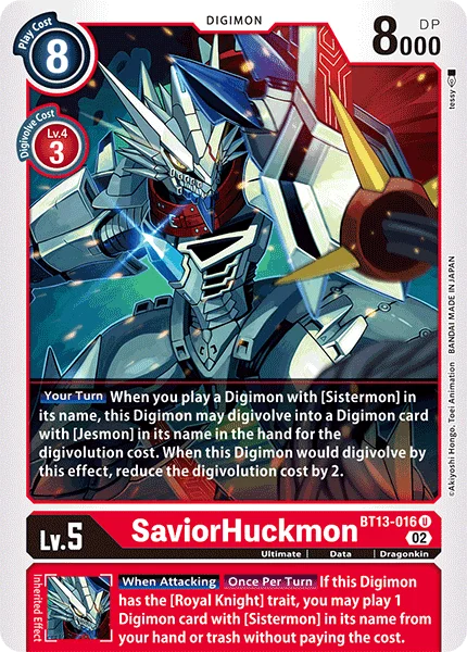 SaviorHuckmon 「BT13-016」「EN」
