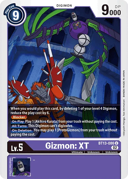 Gizmon: XT 「BT13-086」「EN」