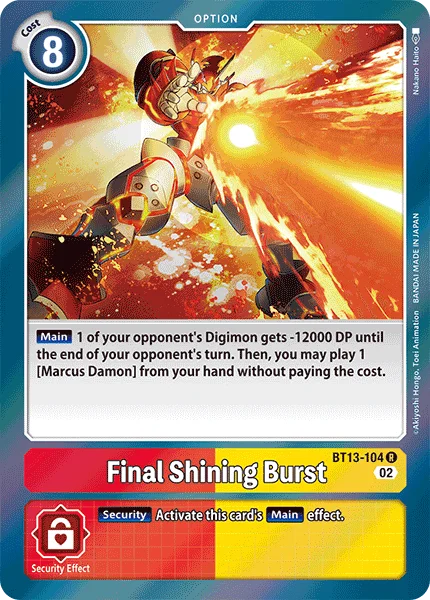 Final Shining Burst 「BT13-104」「EN」