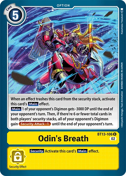 Odin's Breath 「BT13-106」「EN」