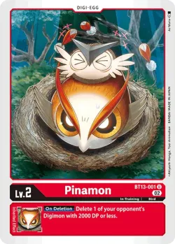 Pinamon — Royal Knights Pre-Release Pack #BT13-001 · Digimon