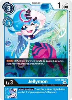 Jellymon — BT-13: Booster Versus Royal Knights #BT13-023 · Digimon