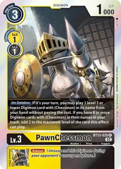 PawnChessmon — Royal Knights Pre-Release Pack #BT13-035 · Digimon