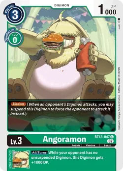 Angoramon — BT-13: Booster Versus Royal Knights #BT13-047 · Digimon