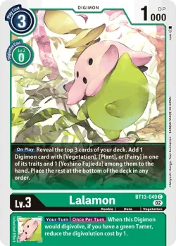 Lalamon — Event Pack 6 #BT13-049 · Digimon