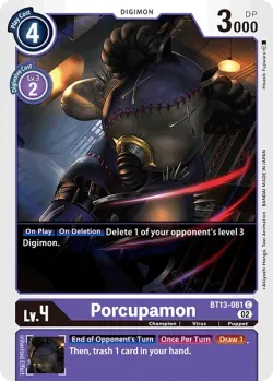 Porcupamon 「BT13-081」「EN」