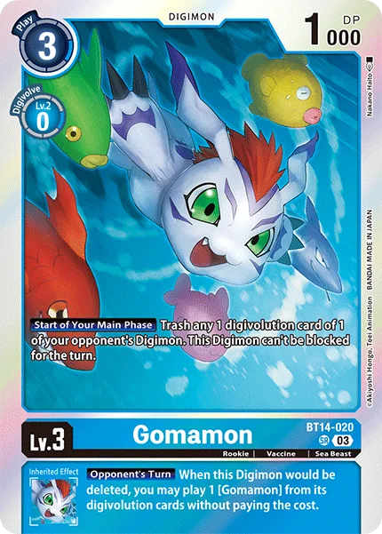 Gomamon 「BT14-020」「EN」