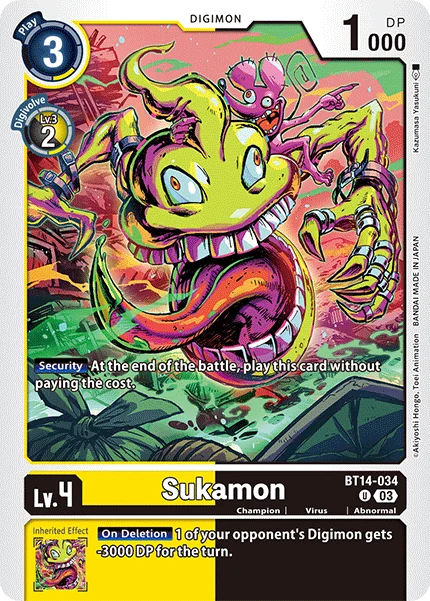 Sukamon 「BT14-034」「EN」